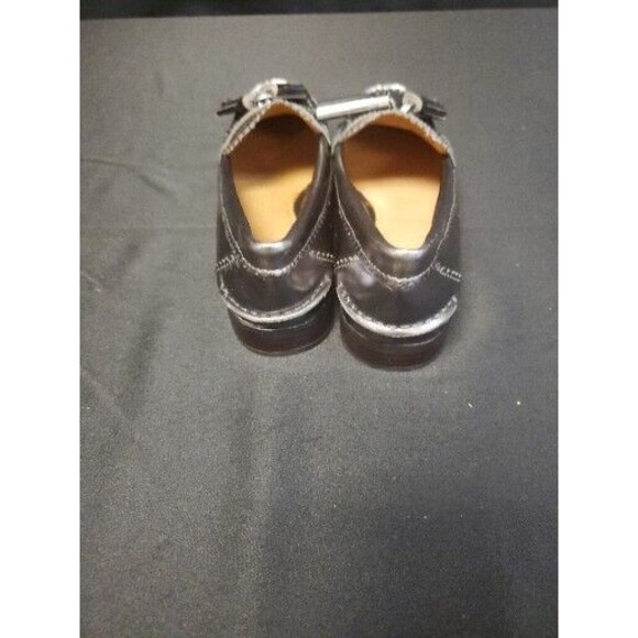 Coach Haydee Silver Pewter Metallic Leather Tasseled Loafer Shoes Size 6B NWOT - Picture 4 of 6